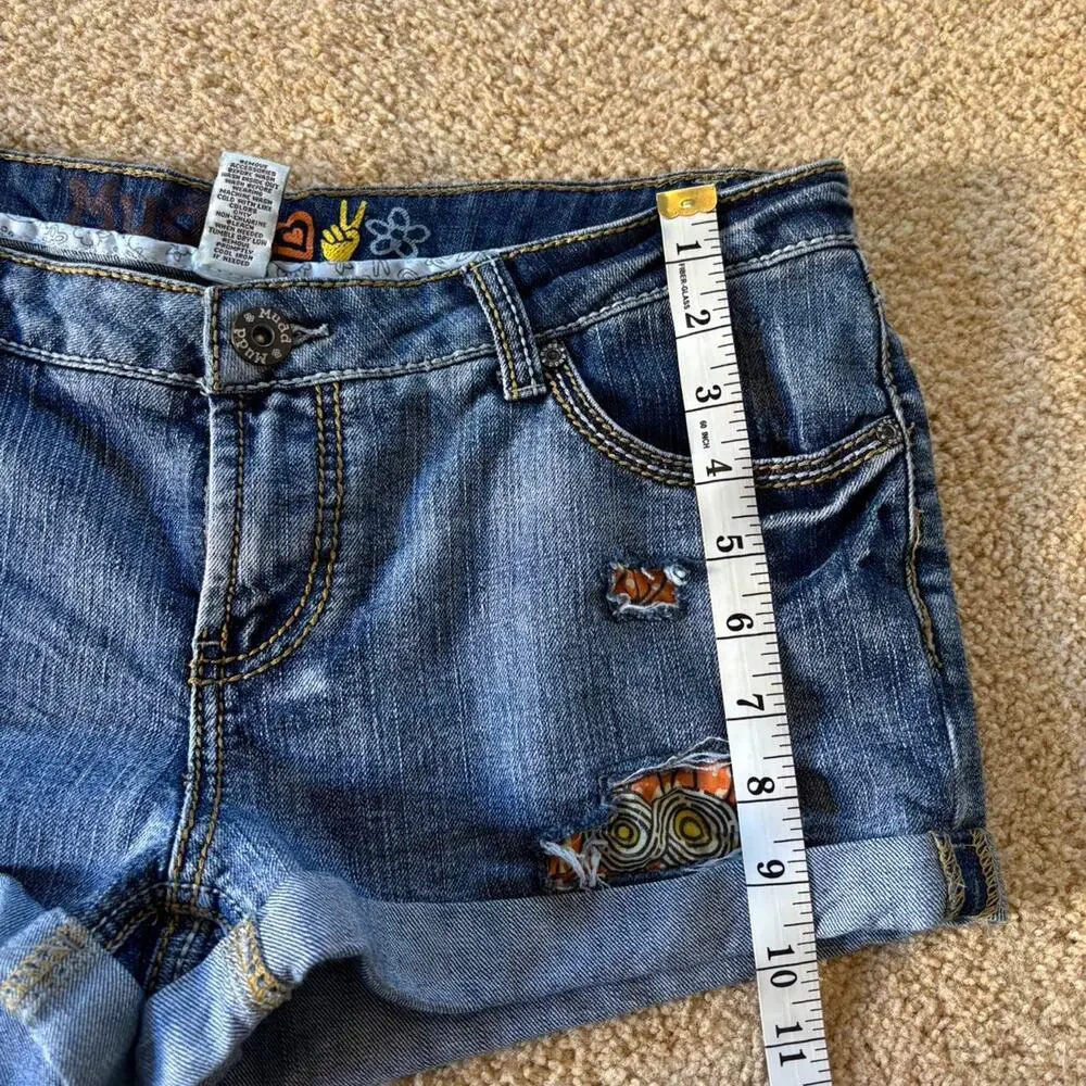 Vintage mudd blue denim shorts